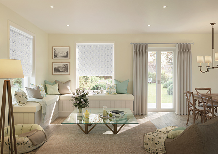 Bluebirds, Warm Grey - Twist&Fit Roller Blind - Image 8
